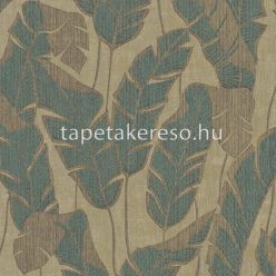   AS Creation Jade habos, vlies anyagú barna, kék színű leveles modern tapéta