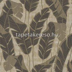   AS Creation Jade habos, vlies anyagú homok, barna színű leveles modern tapéta