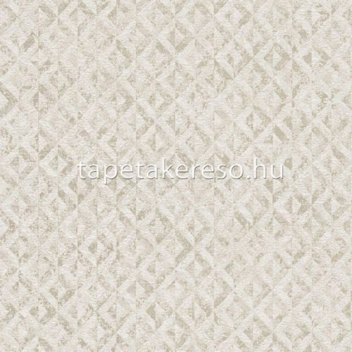 AS Creation Jade habos, vlies anyagú beige, homok színű koptatott, geometriai modern tapéta