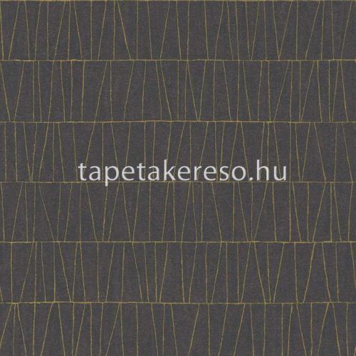 AS Creation Jade habos, vlies anyagú fekete, arany színű vonalas, geometriai modern tapéta
