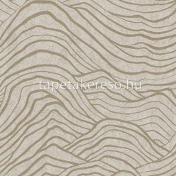   AS Creation Jade habos, vlies anyagú beige, arany színű hullámos modern tapéta