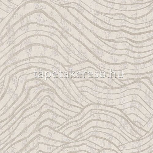 AS Creation Jade habos, vlies anyagú beige, törtfehér, gyöngyház színű hullámos modern tapéta