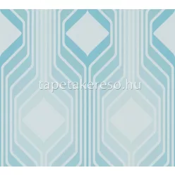   AS Creation Retro Chic vlies, vinyl anyagú kék színű geometriai retro tapéta