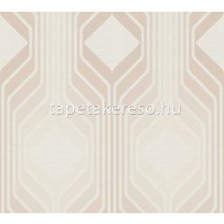   AS Creation Retro Chic vlies, vinyl anyagú barna színű geometriai retro tapéta