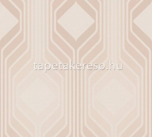 AS Creation Retro Chic vlies, vinyl anyagú rózsaszín színű geometriai retro tapéta