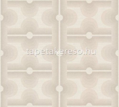 AS Creation Retro Chic vlies, vinyl anyagú beige, szürke színű geometriai retro tapéta