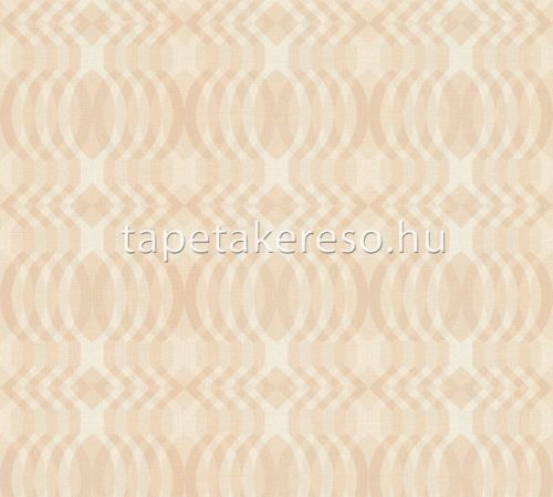 AS Creation Retro Chic vlies, vinyl anyagú barack színű geometriai retro tapéta