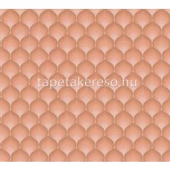   AS Creation Retro Chic vlies, vinyl anyagú narancssárga színű 3d, geometriai retro tapéta