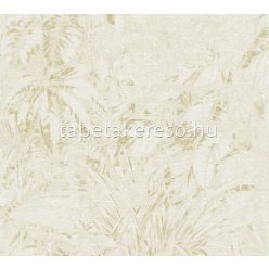   AS Creation Smart Surfaces vlies, vinyl anyagú fehér, beige színű leveles modern tapéta
