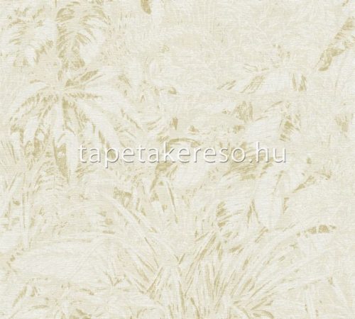 AS Creation Smart Surfaces vlies, vinyl anyagú fehér, beige színű leveles modern tapéta