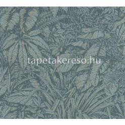   AS Creation Smart Surfaces vlies, vinyl anyagú türkiz, beige színű leveles modern tapéta