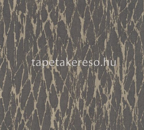 AS Creation Smart Surfaces vlies, vinyl anyagú fekete, barna színű absztrakt, vonalas modern tapéta