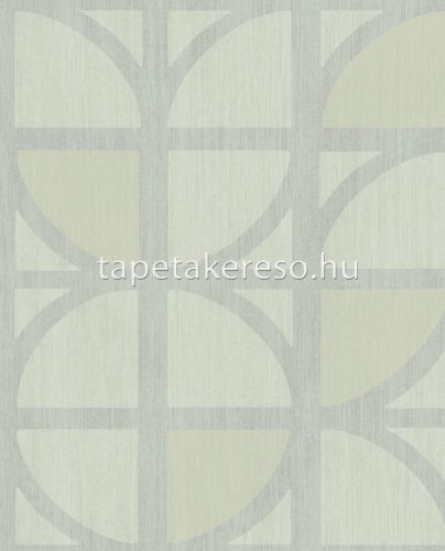 Eijffinger Bold vlies anyagú zöld, gyöngyház színű geometriai modern tapéta