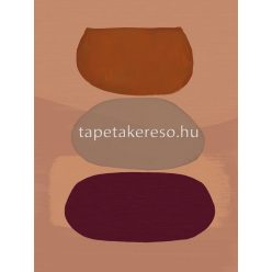   Eijffinger Bold vlies anyagú barna, lila, terrakotta színű foltos modern poszter