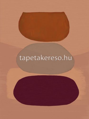 Eijffinger Bold vlies anyagú barna, lila, terrakotta színű foltos modern poszter