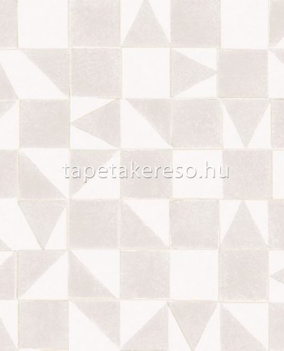 Eijffinger Mini Me vlies anyagú szürke, gyöngyház színű geometriai gyerek tapéta