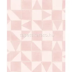   Eijffinger Mini Me vlies anyagú rózsaszín színű geometriai gyerek tapéta