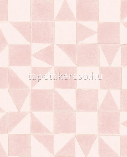 Eijffinger Mini Me vlies anyagú rózsaszín színű geometriai gyerek tapéta