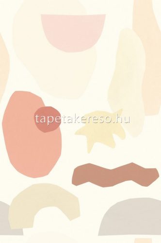 Eijffinger Mini Me vlies anyagú beige, rózsaszín, szürke, barna színű absztrakt gyerek poszter