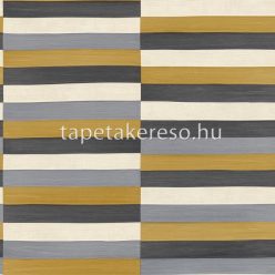   Rasch Club vlies, vinyl anyagú fehér, szürke, arany színű vonalas, geometriai modern tapéta