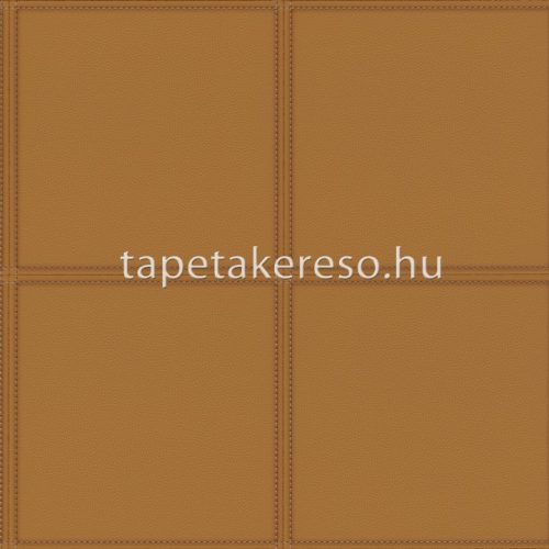 Rasch Club vlies, vinyl anyagú barna színű bőrhatású, geometriai modern tapéta