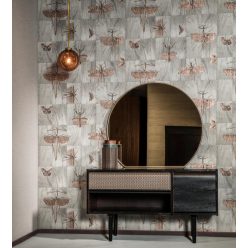   Arte Ligna vlies anyagú rosegold, ezüst, szürke színű állatos modern tapéta