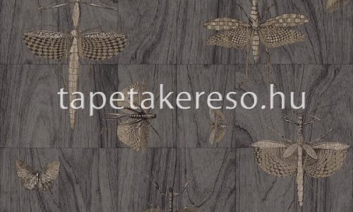 Arte Ligna vlies anyagú szürke, csillámos színű állatos modern tapéta
