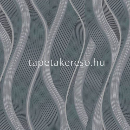 Sintra Sherwood habos, vlies anyagú szürke színű hullámos retro tapéta
