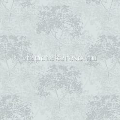   Sintra Sherwood habos, vlies anyagú fehér, szürke, csillámos színű fás retro tapéta