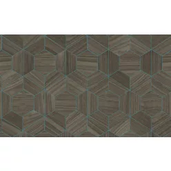   Arte Ligna vlies anyagú szürke, kék színű geometriai modern tapéta