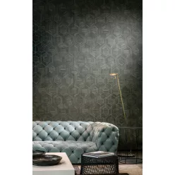   Arte Ligna vlies anyagú szürke, kék színű geometriai modern tapéta