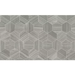   Arte Ligna vlies anyagú szürke, ezüst színű geometriai modern tapéta
