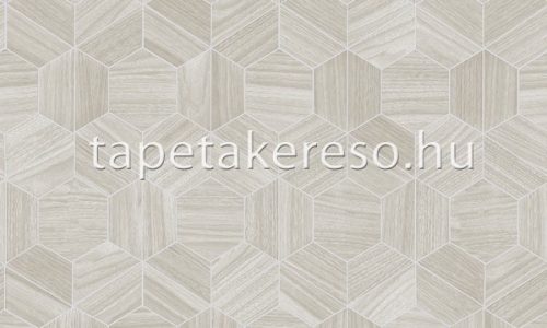 Arte Ligna vlies anyagú szürke, ezüst színű geometriai modern tapéta