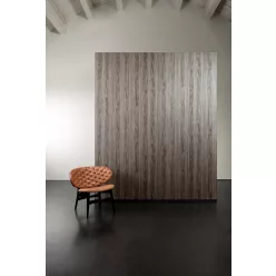   Arte Ligna vlies anyagú szürke, csillámos színű famintás modern tapéta