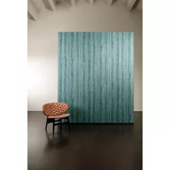   Arte Ligna vlies anyagú türkiz színű famintás modern tapéta