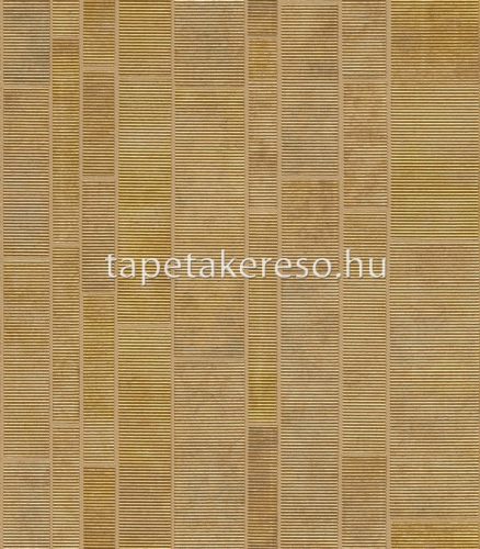 Rasch Factory IV vlies, vinyl anyagú arany, fémes színű geometriai modern, indusztriális tapéta