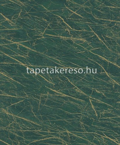 Rasch Factory IV vlies, vinyl anyagú zöld, arany színű vonalas, márványos modern, indusztriális tapéta