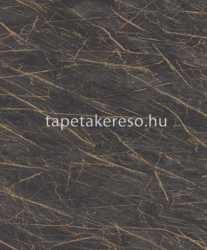 Rasch Factory IV vlies, vinyl anyagú fekete, arany színű vonalas, márványos modern, indusztriális tapéta