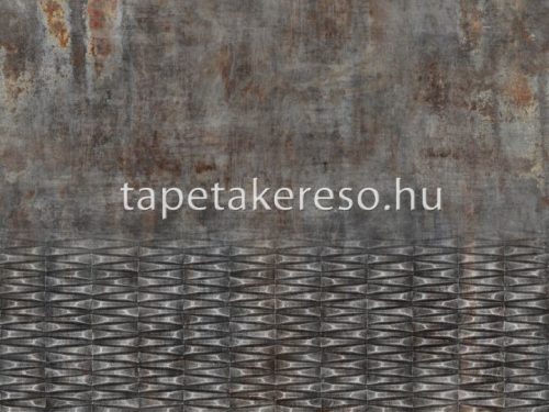 Rasch Factory 5 vlies anyagú szürke, barna színű betonhatású, geometriai modern, industrial tapéta