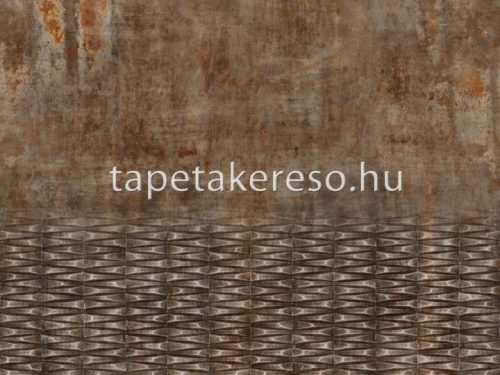 Rasch Factory 5 vlies anyagú barna színű betonhatású, geometriai modern, industrial tapéta