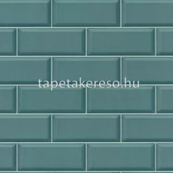   Rasch Rhapsody vlies, vinyl anyagú zöld színű csempe modern, natural tapéta