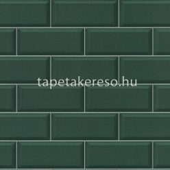   Rasch Rhapsody vlies, vinyl anyagú zöld színű csempe modern, natural tapéta