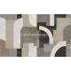 Cristiana Masi Terra vlies, vinyl anyagú beige, barna, szürke, fekete, csillámos színű geometriai, struktúrált modern tapéta