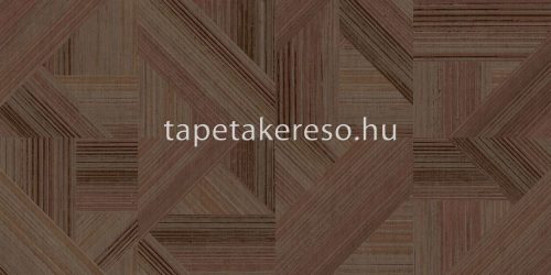 Cristiana Masi Terra vlies, vinyl anyagú barna színű geometriai, struktúrált modern tapéta