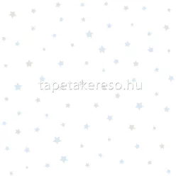   ICH Pippo papír anyagú fehér, kék, barna színű csillagos gyerek tapéta