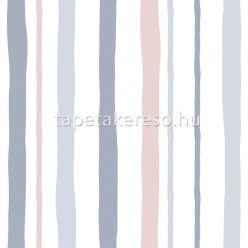   Marburg Kids Walls vlies, vinyl anyagú fehér, kék, rózsaszín színű csíkos gyerek tapéta