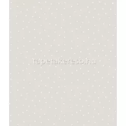   ICH Pippo papír anyagú beige, fehér színű pöttyös gyerek tapéta