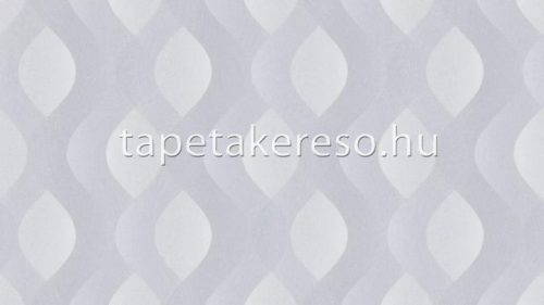 Sintra Evora vlies, vinyl anyagú fehér, szürke, csillámos színű hullámos modern tapéta
