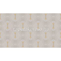   Sintra Evora vlies, vinyl anyagú barna, sárga, csillámos színű art deco modern tapéta