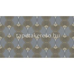   Sintra Evora vlies, vinyl anyagú szürke, arany, csillámos színű art deco modern tapéta